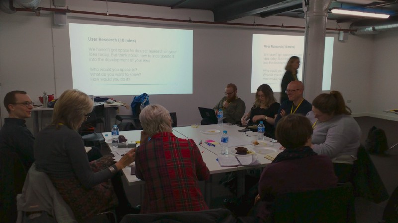Discussing tactics and opportunities for user research at our Manchester Design Hop