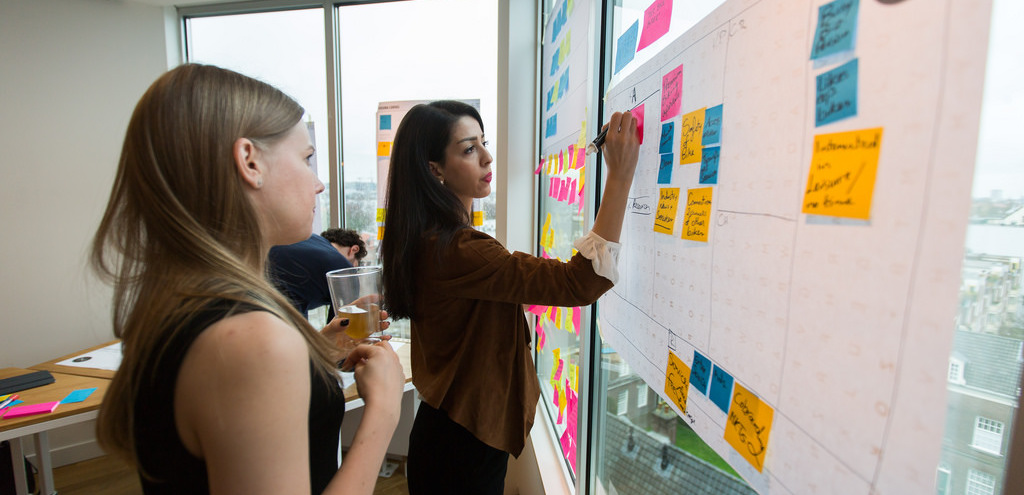Developer planning digital design
