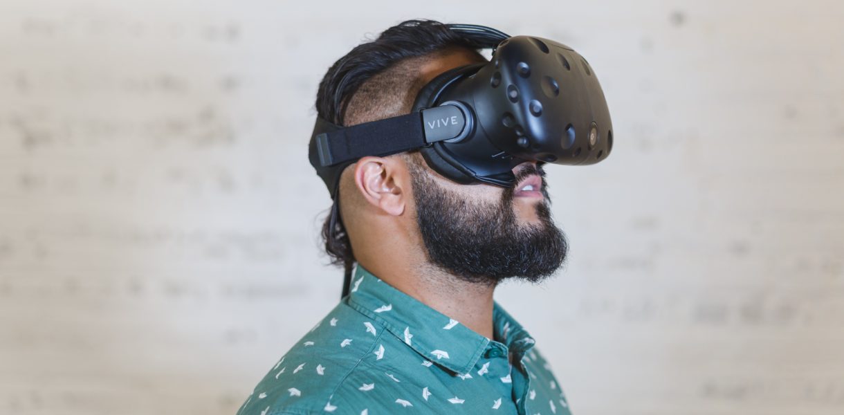 Man using AR