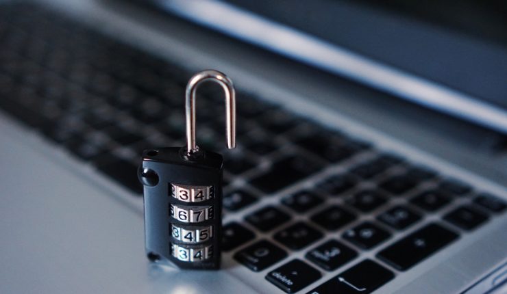 Padlock ona laptop