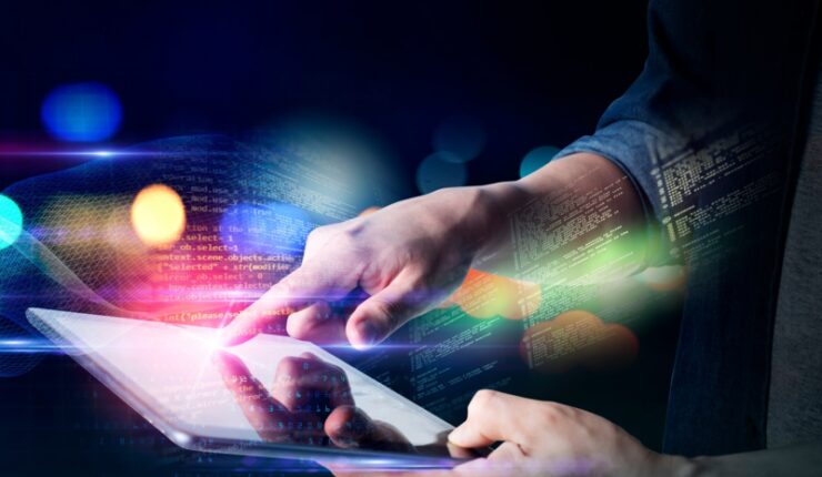Man,Technology,Future,Lifestyle,,Digital,Marketing,Iot,Internet,Of,Thing