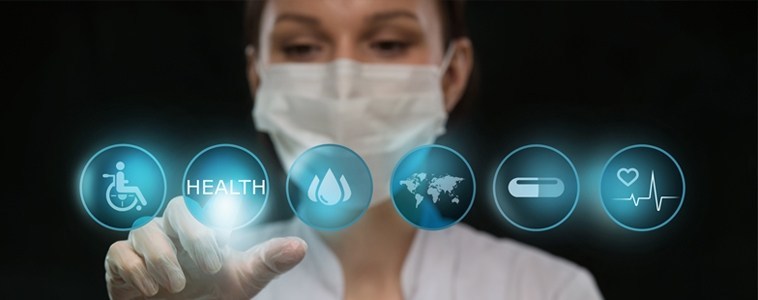 nurse using future technology