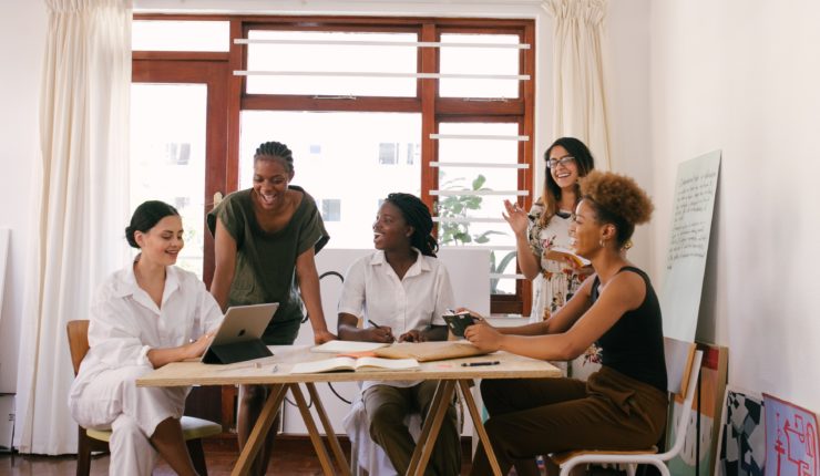 women in meeting