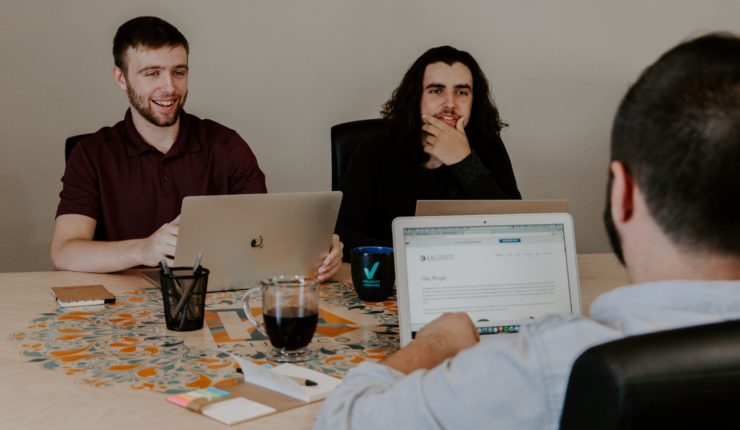 men in meeting