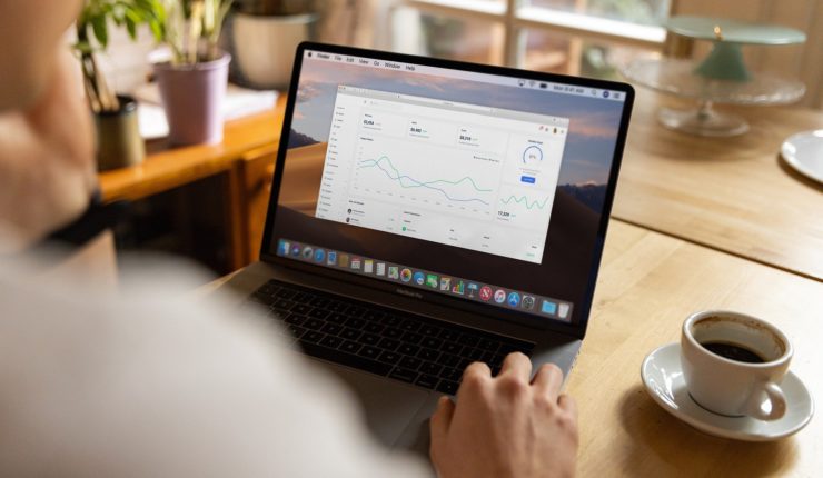Woman using Laptop
