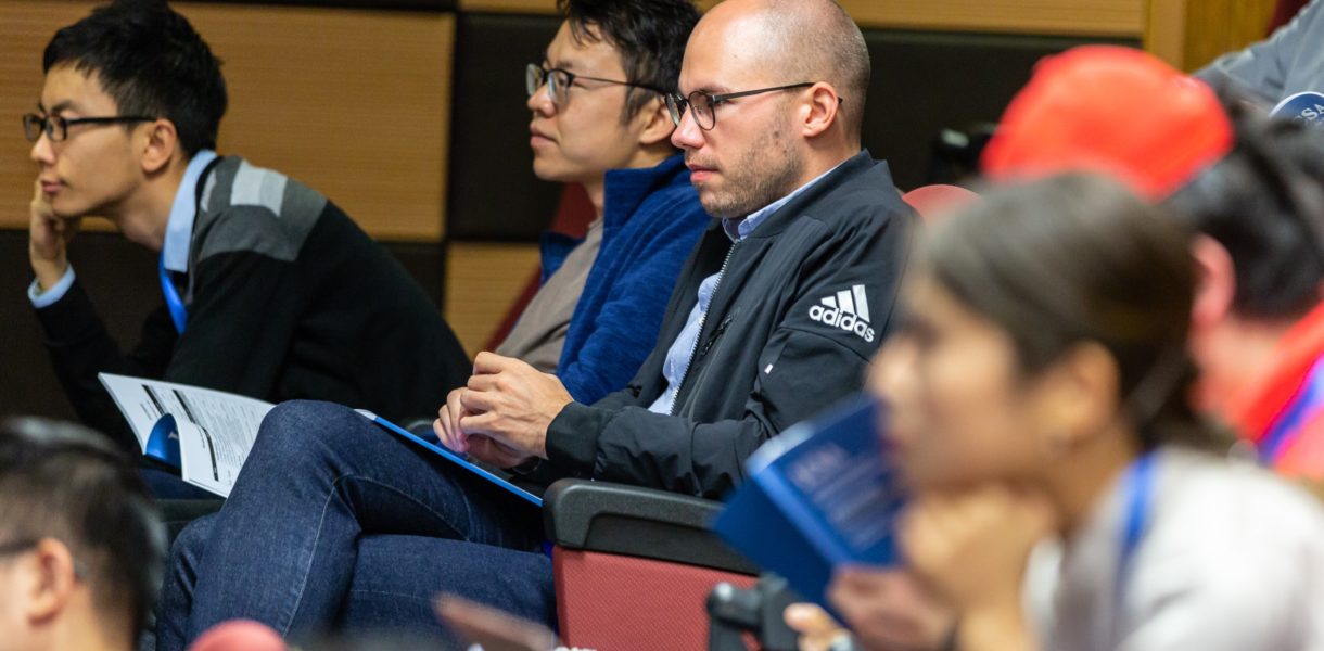 people at a conference