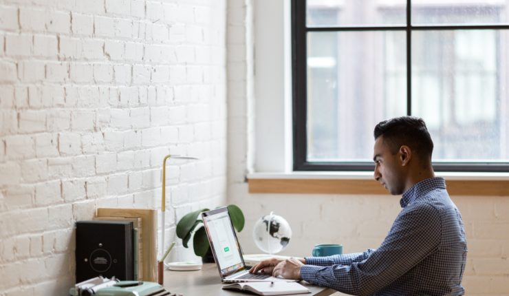 man on laptop
