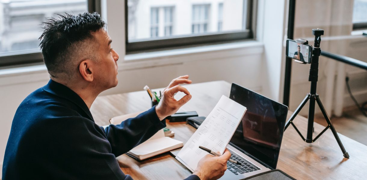 Man working from home