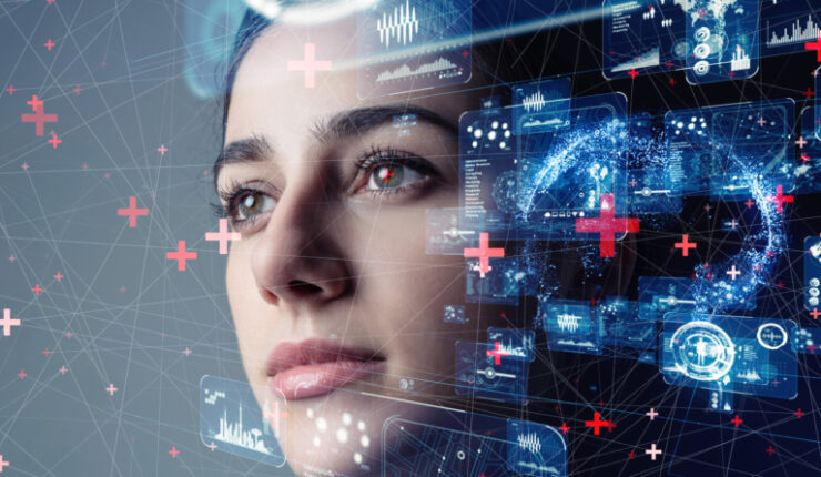 Authentication,By,Facial,Recognition,Concept.,Biometric.,Security,System.