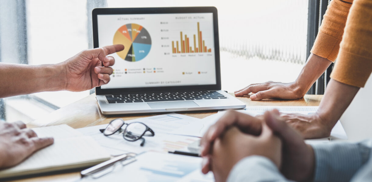 Business,Team,Collaboration,Discussing,Working,Analyzing,With,Financial,Data,And
