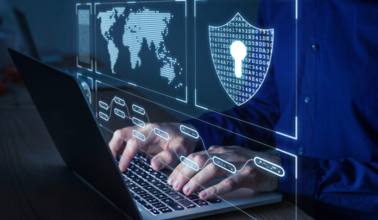 Cyber,Security,And,Network,Protection,With,Cybersecurity,Expert,Working,On