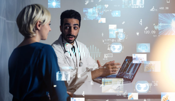 Medical,Technology,Concept.,Remote,Medicine.,Electronic,Medical,Record.,Medtech.