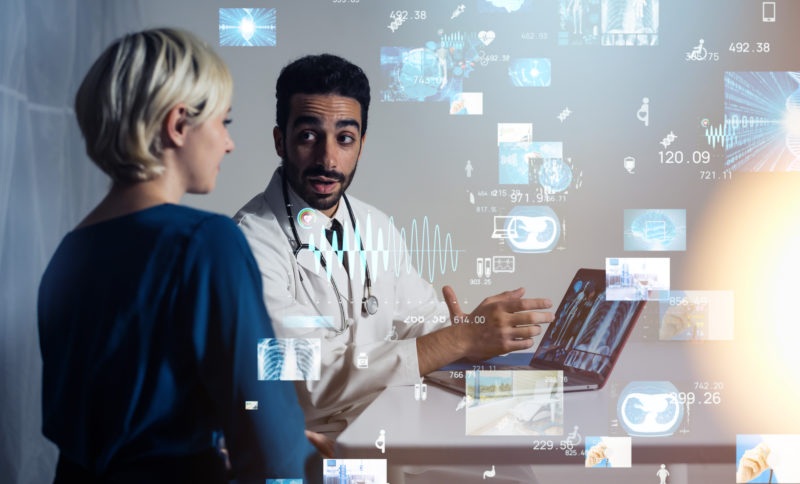 Medical,Technology,Concept.,Remote,Medicine.,Electronic,Medical,Record.,Medtech.