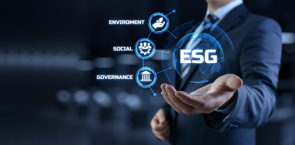 Esg,Environmental,Social,Governance,Business,Strategy,Investing,Concept.,Businessman,Pressing