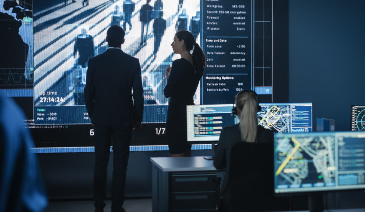 Male,And,Female,Government,Officers,Discuss,Working,Matters,Next,To