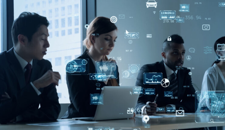 Business,And,Technology,Concept.,Communication,Network.,Gui,(graphical,User,Interface).