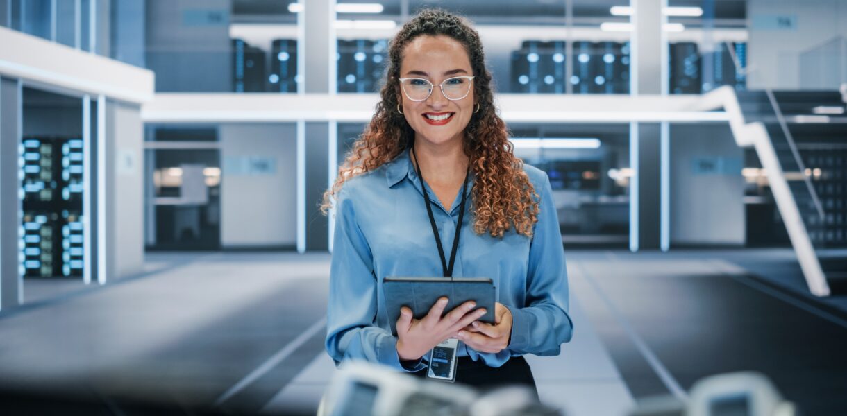 Portrait,Of,A,Beautiful,Latin,Female,Wearing,Smart,Corporate,Shirt