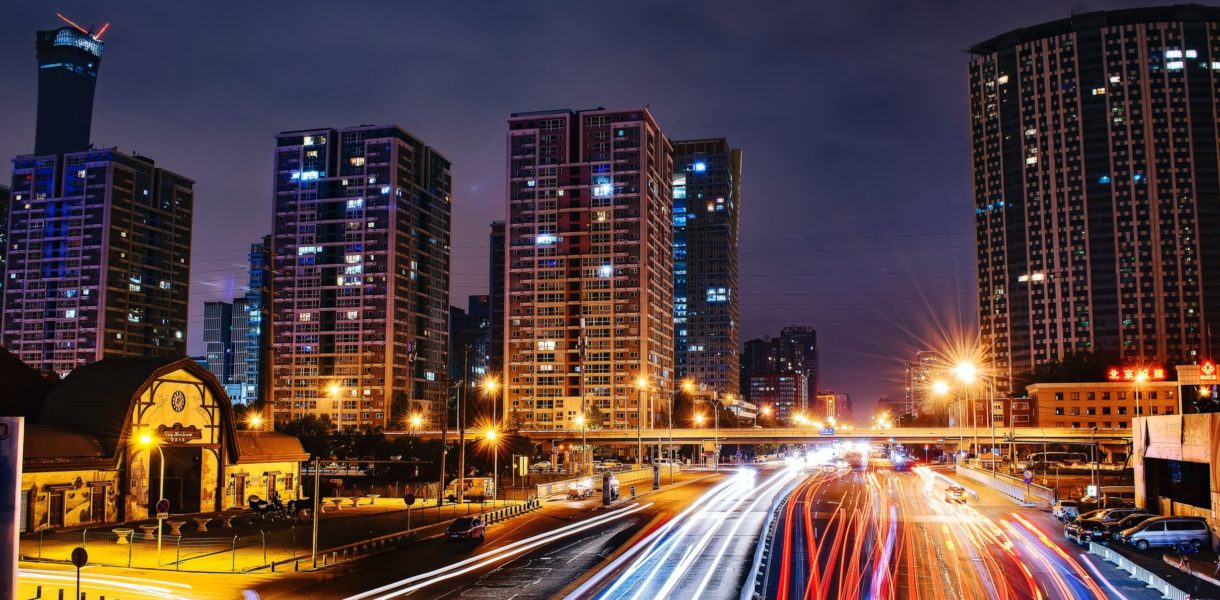 time laps smart city