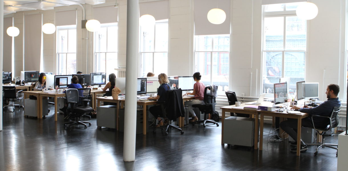 Open plan office space for open thinking