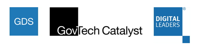 GDS logo, GovTechCatalyst logo, Digital Leaders logo