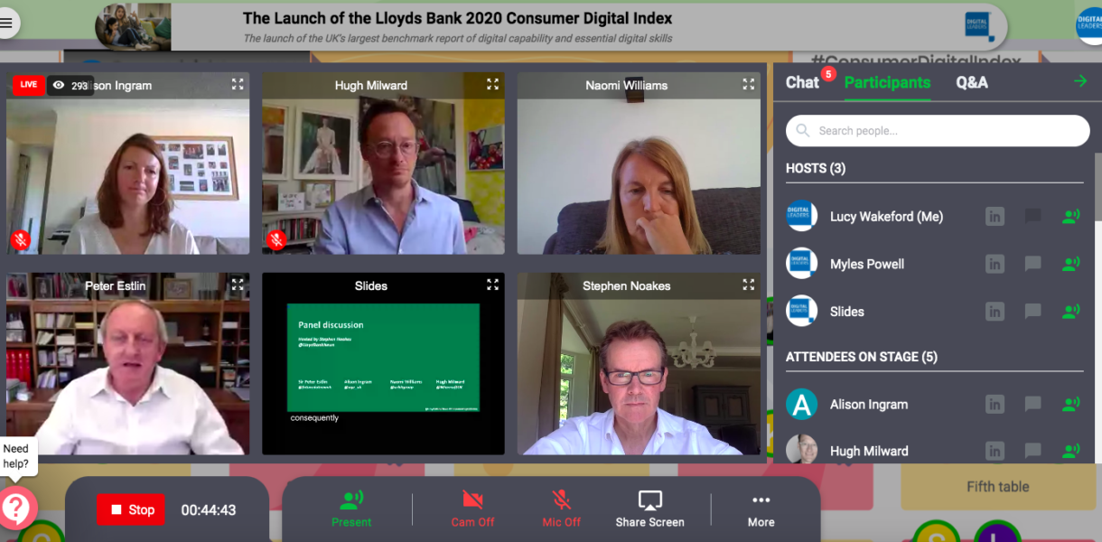 Panel discussion screenshot