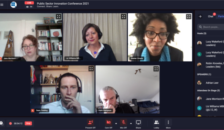PSI conference screenshot of speakers